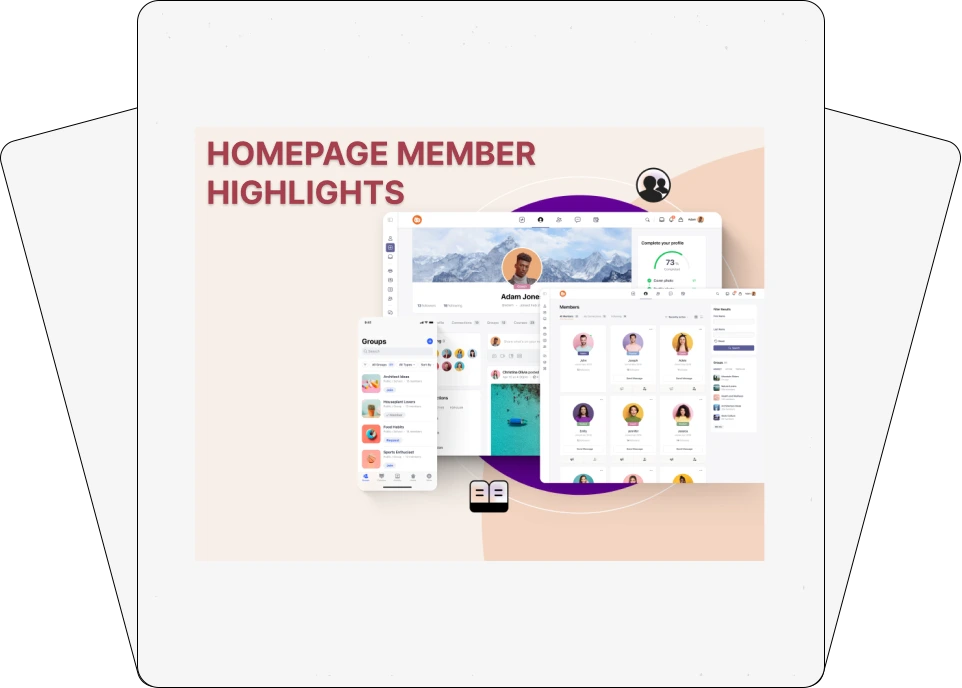 Homepage Member Highlights addon