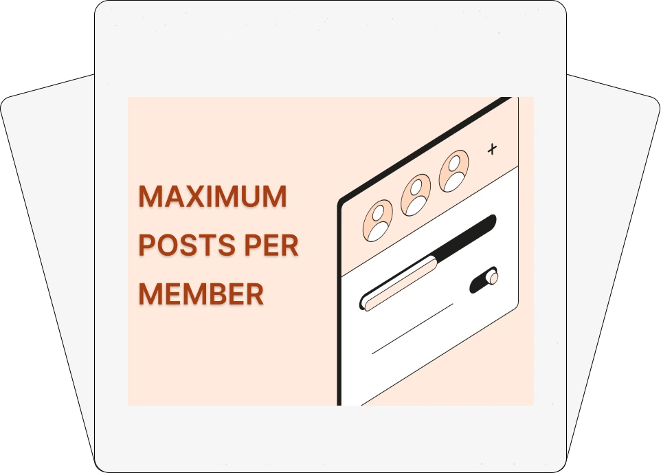 Maximum Posts Per Member addon