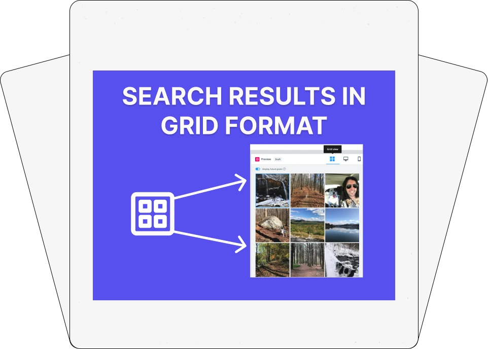 Search Results in Grid Format addon